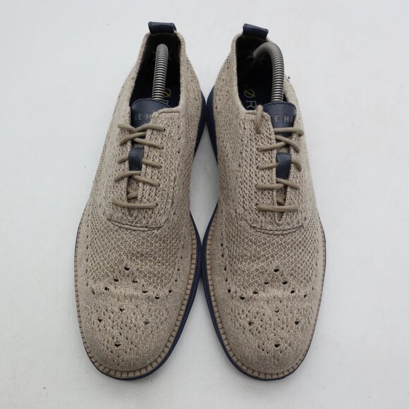 Cole Haan Originalgrand Oxford Men\'s 9 M Khaki Birch Wingtip Stitchlite C31069 main image 4